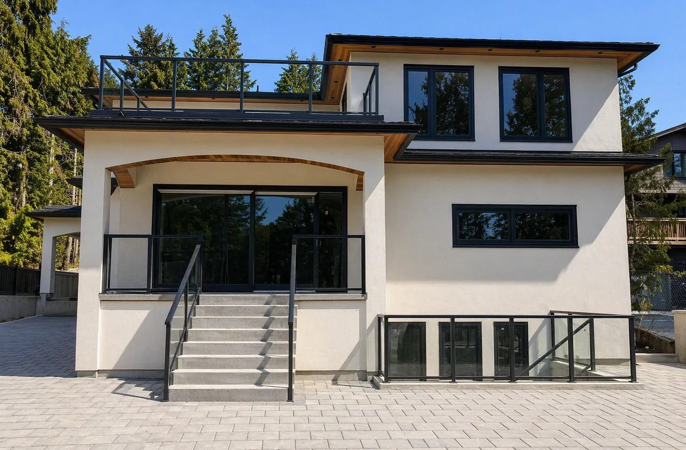 4032 Marine Dr custom multi-family home rear exterior